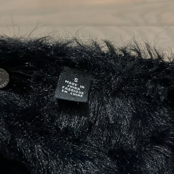 Anthropologie Knitted & Knotted Black Faux Knit Sweater. Like new! S - Picture 7 of 11